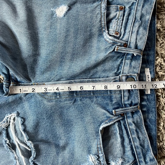 GRLFRND Helena High Rise Distressed Straight Jeans Size 26 - Picture 8 of 10